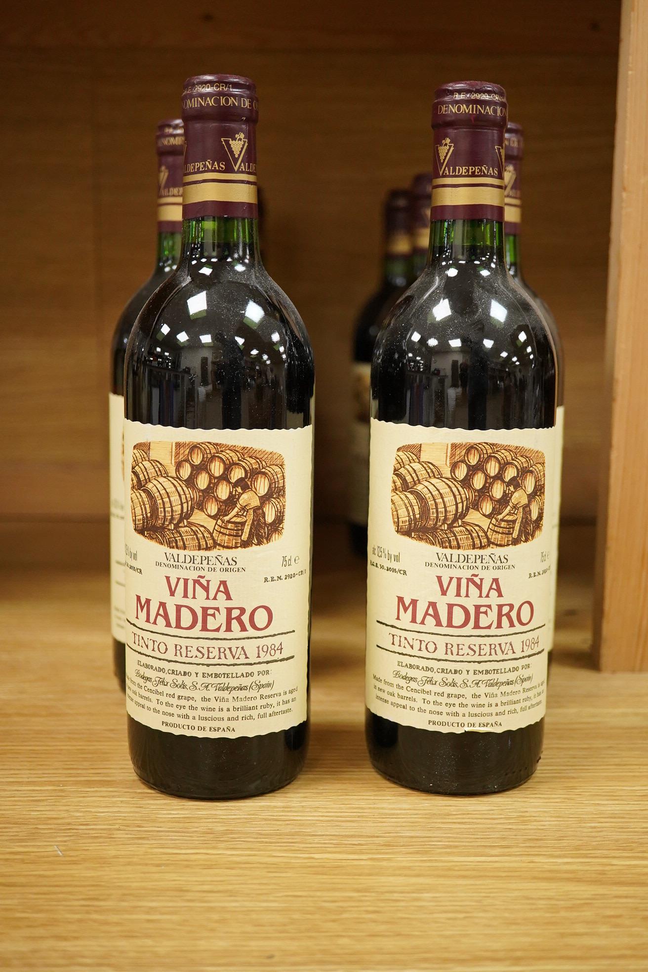 Twelve bottles of Vina Madero, Tinto Reserva, 1984.